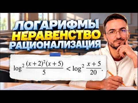 Логарифмы, рационализация, ФСУ. Неравенство #16