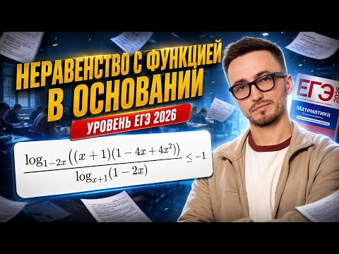 Разбор 15 задания ЕГЭ профиль 2027: неравенство с функцией в основании | Умскул Разбор 15 задания ЕГЭ профиль 2027: неравенство с функцией в основании | Умскул