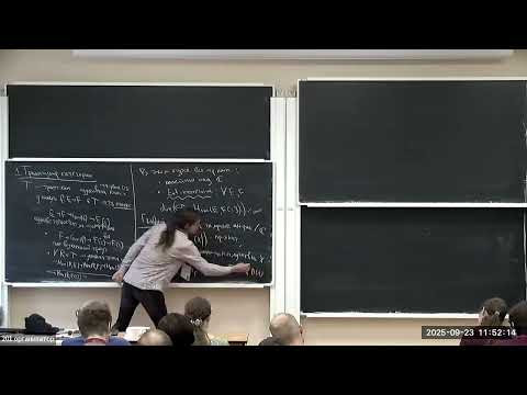 Дмитрий Пирожков. Понятия размерности для триангулированных категорий, Лекция 1 Дмитрий Пирожков. Понятия размерности для триангулированных категорий, Лекция 1