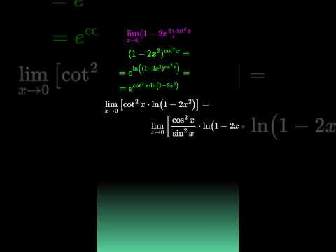 Замена бесконечно малых функций эквивалентными #calculus #maths #матан