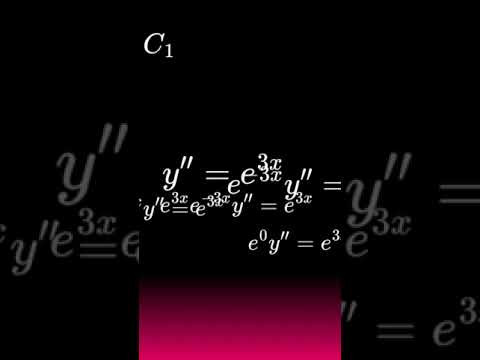 дифференциальные уравнения высших порядков #maths #calculus #матан #дифференциальные