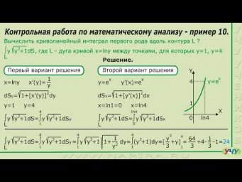 Математический анализ, примеры 10, 11.
