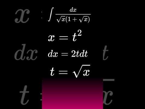 Замена переменных в интеграле #математика #maths #матан #егэ #integration #calculus