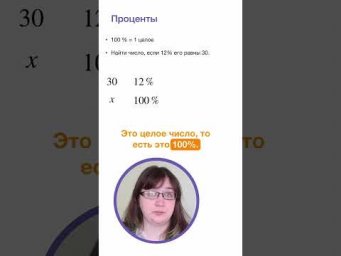 Проценты. Математика за минуту.  #математика   #лизаоматематике  #проценты