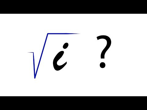 Корень из i