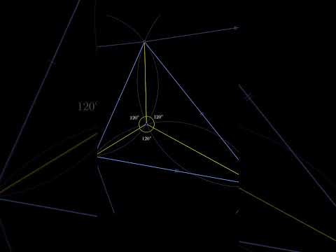 Точка Наполеона и точка Ферма-Торричелли #математика Точка Наполеона и точка Ферма-Торричелли #математика