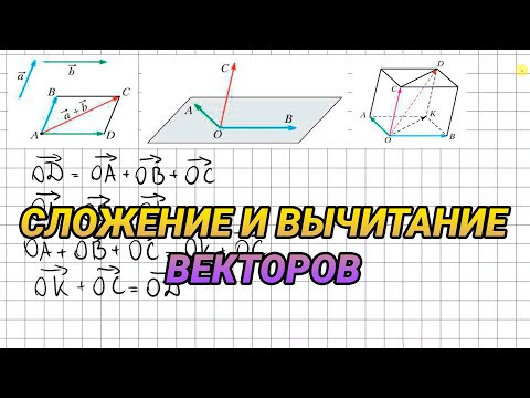Сложение и вычитание векторов - 11 класс геометрия
