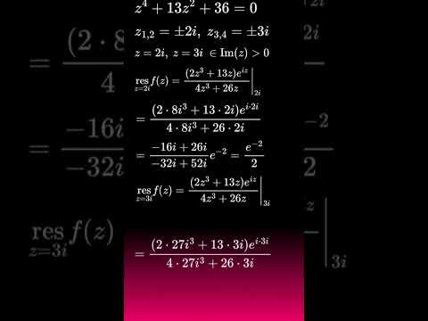интеграл через вычеты  #maths #матан #тфкп #integration #calculus #residue