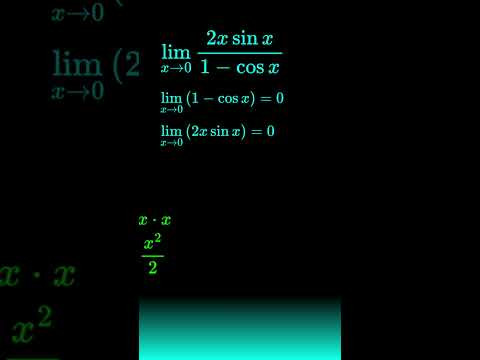 Решение пределов через эквивалентные #calculus #maths #егэ #огэ #матан