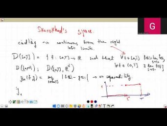 Lecture 11. Skorokhod space of cadlag functions. Pilipenko A. Yu.