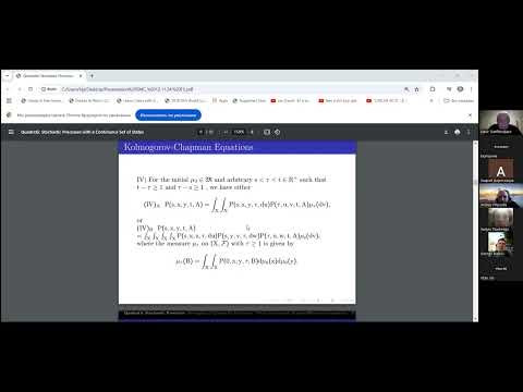 Nasir Ganikhodjaev. Quadratic Stochastic Processes with a Continuous Set of States