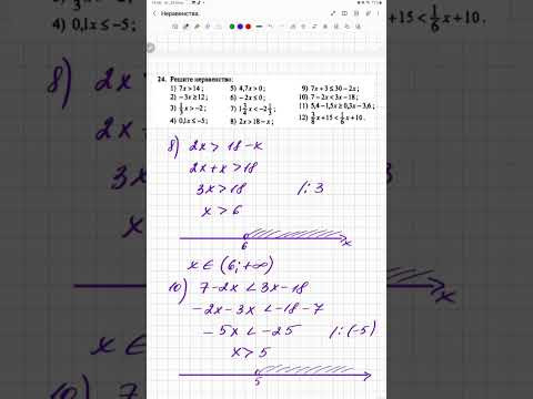 Решение линейных неравенств. Алгебра 9 класс. Математика образование.