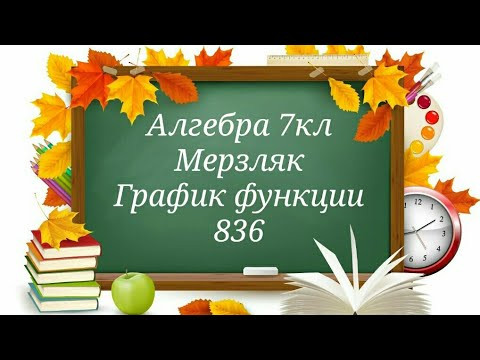 График функции. Алгебра 7кл Мерзляк 836 График функции. Алгебра 7кл Мерзляк 836