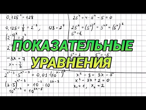 Показательные уравнения - 11 класс алгебра