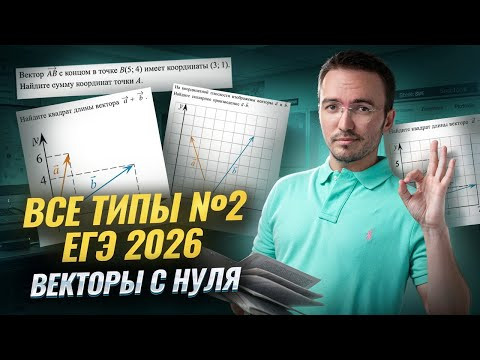 Векторы с нуля: все задания 2 ЕГЭ 2026 профиль Векторы с нуля: все задания 2 ЕГЭ 2026 профиль