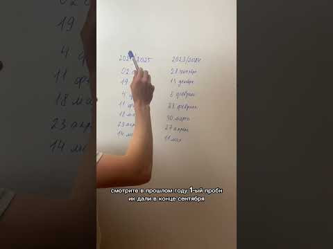 Когда в 2026 пройдут пробники?