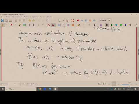 Introduction to commutative algebra. Class 16. Zhgun. V. S.