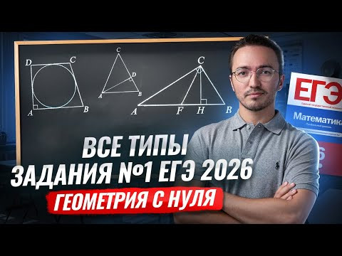 Все типы 1 задание егэ математика профиль 2026