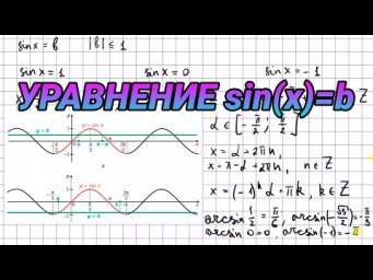 Уравнение sinx=b - алгебра 10 класс