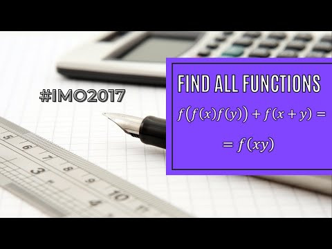 Функциональное уравнение из международной олимпиады (Задача A6, IMO, 2017, shortlisted problems) Функциональное уравнение из международной олимпиады (Задача A6, IMO, 2017, shortlisted problems)