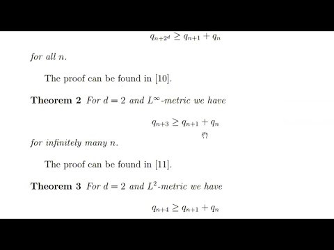 Диофантовы приближения. Спецсеминар. Лекция 2. Н.Г. Мощевитин