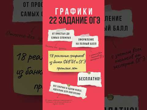 все графики №22 из ОГЭ 2026 в одном файле все графики №22 из ОГЭ 2026 в одном файле
