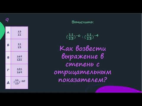 Как возвести выражение в степень с отрицательным показателем ?