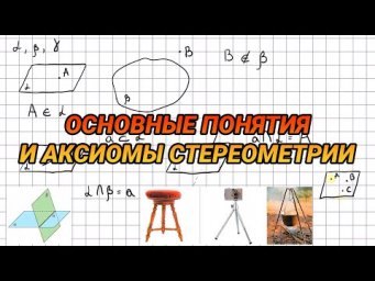 Основные понятия стереометрии. Аксиомы стереометрии - геометрия 10 класс