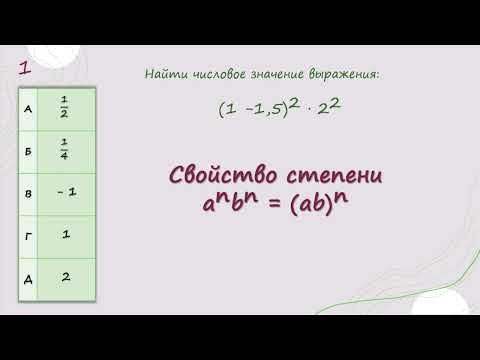 Свойство степени  a  ^ n    b  ^ n   = 〖 ab  〗^ n