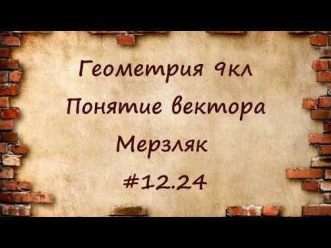 Понятие вектора. Геометрия 9кл. Мерзляк #12.24