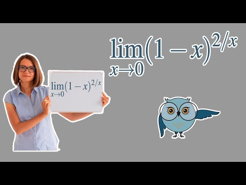 Как найти предел функции (1 - x) ^ (2/x) при x, стремящемся к 0? Как найти предел функции (1 - x) ^ (2/x) при x, стремящемся к 0?