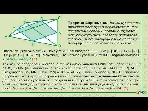 Теорема Вариньона.