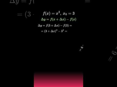 Вычисление производной по определению #calculus #maths #егэ #огэ #матан Вычисление производной по определению #calculus #maths #егэ #огэ #матан