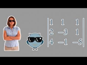 Как найти определитель третьего порядка?
