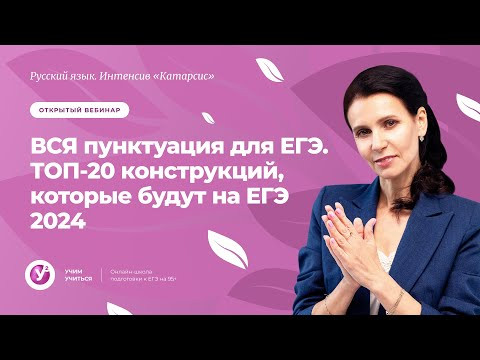 &laquo;Катарсис&raquo;| Вся пунктуация для ЕГЭ. ТОП-20, которые будут на ЕГЭ 2024