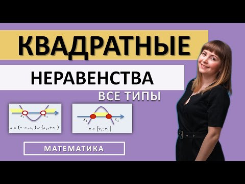 Квадратные неравенства ВСЕ типы Квадратные неравенства ВСЕ типы