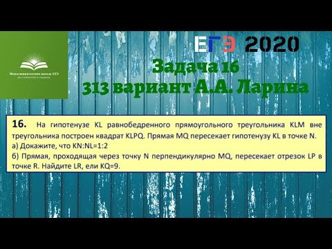 Задача 16. 313 вариант А.А. Ларина