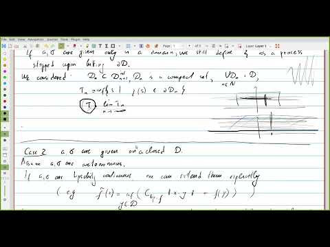 L11. The Feynman-Kac formula. Stoch. representations for elliptic PDEs. Existence for parabolic PDEs L11. The Feynman-Kac formula. Stoch. representations for elliptic PDEs. Existence for parabolic PDEs